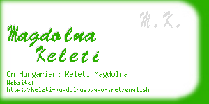 magdolna keleti business card